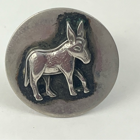 VTG Donkey Democratic Cufflink single button decoration - Picture 2 of 9